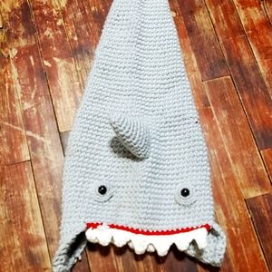 Crocheted Shark Hat